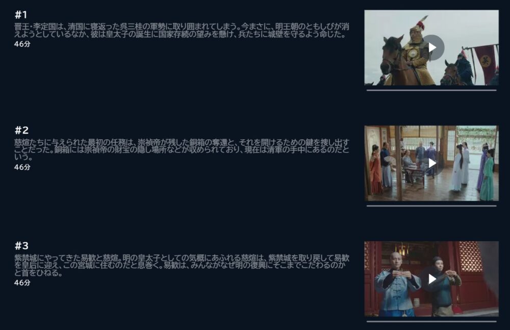 龍珠伝　ラスト・プリンセスU-NEXT話数